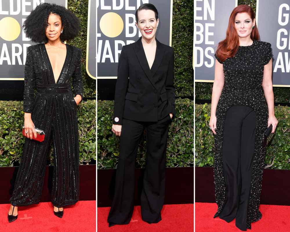 Stars Wearing Pants Golden Globes 2018