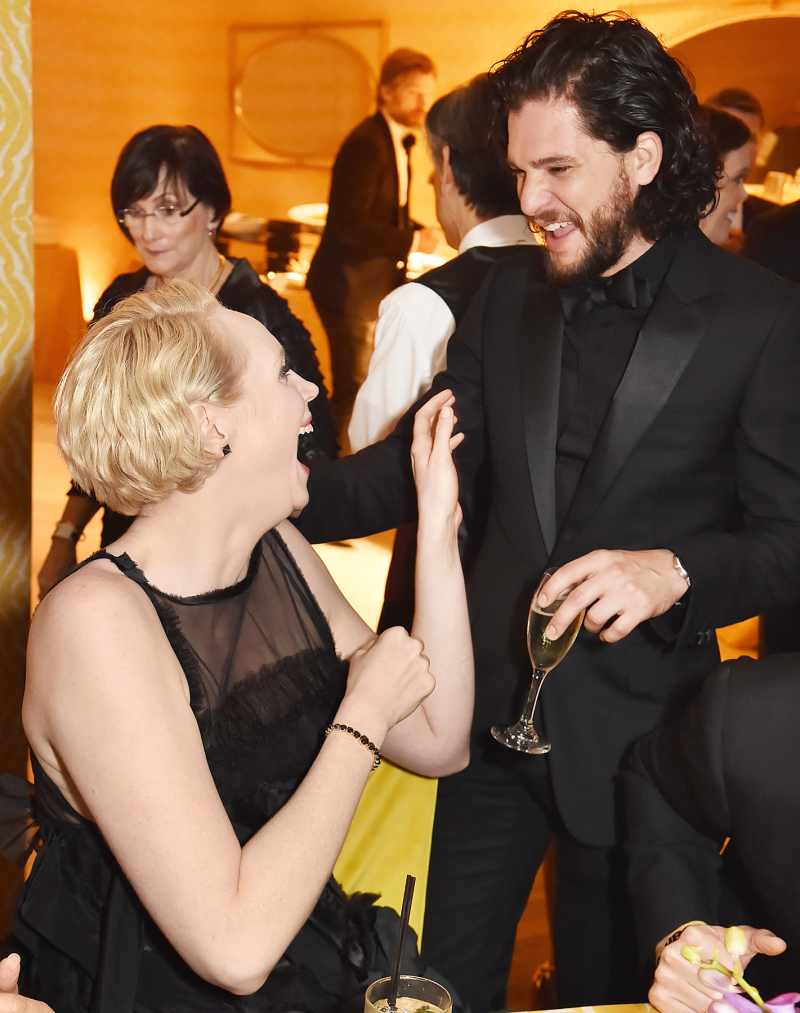 Gwendoline Christie Kit Harington HBO's Official 2018 Golden Globe Awards After Party