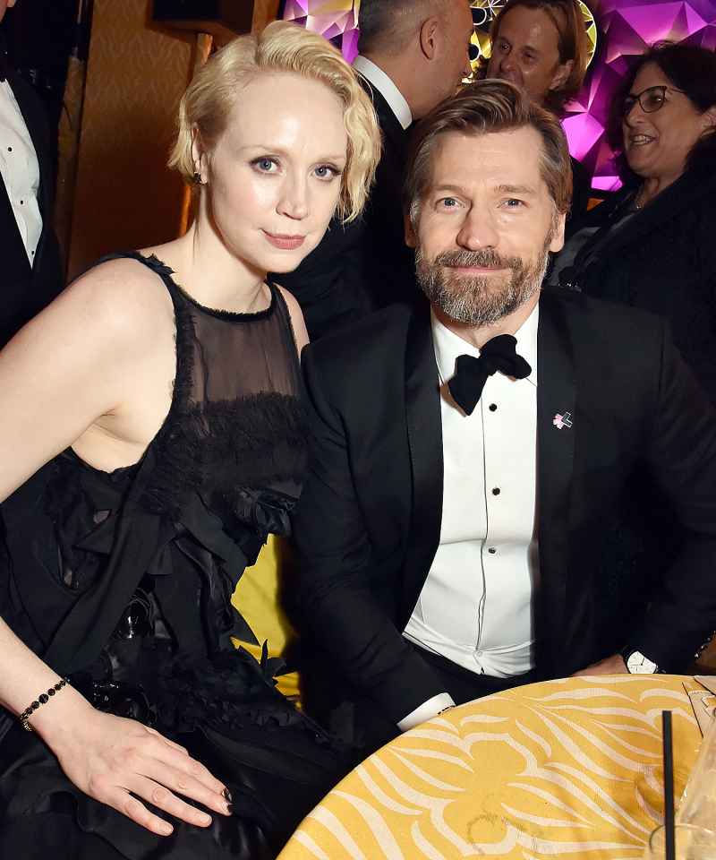 Gwendoline Christie Nikolaj Coster-Waldau HBO's Official 2018 Golden Globe Awards After Party