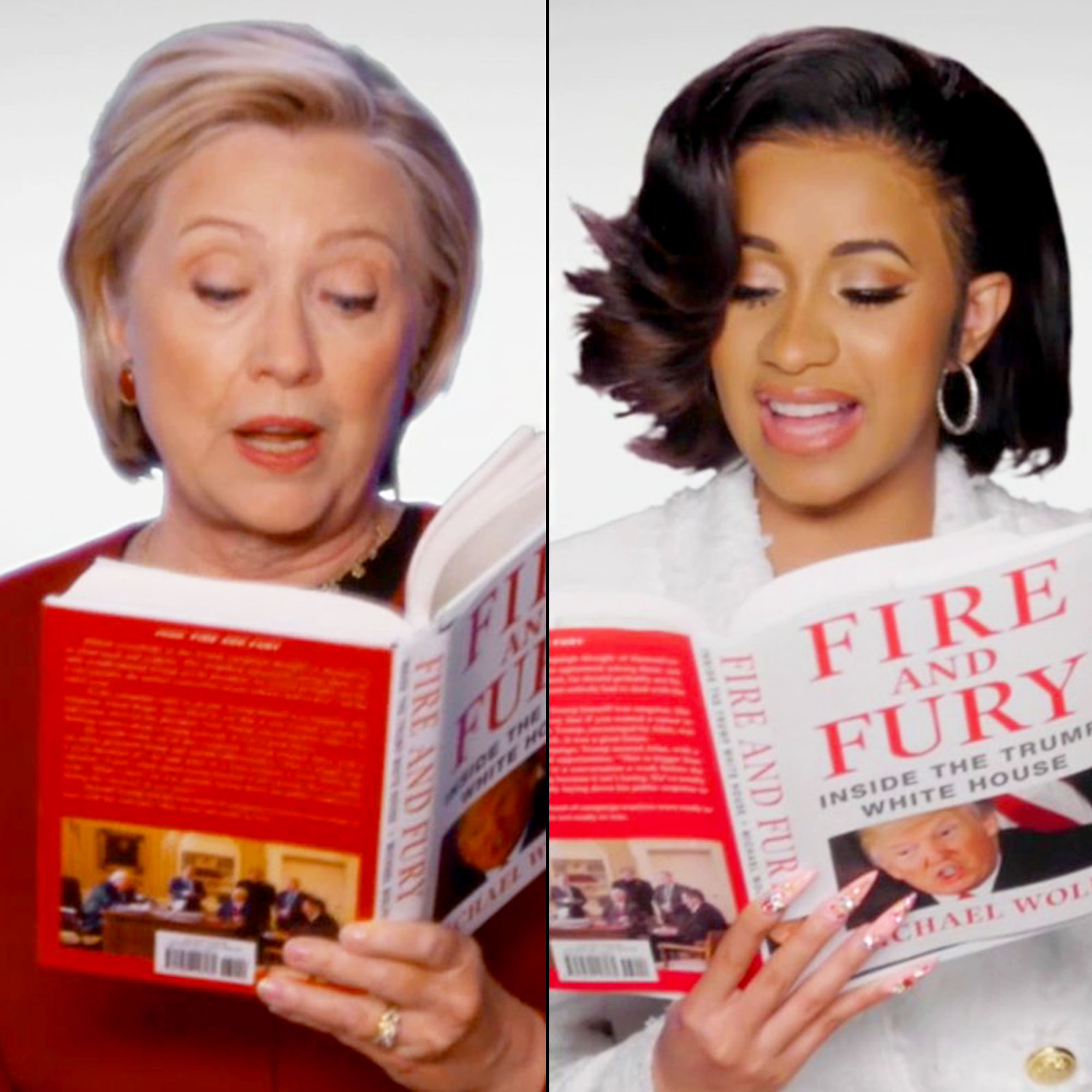 Hillary Clinton and Cardi B