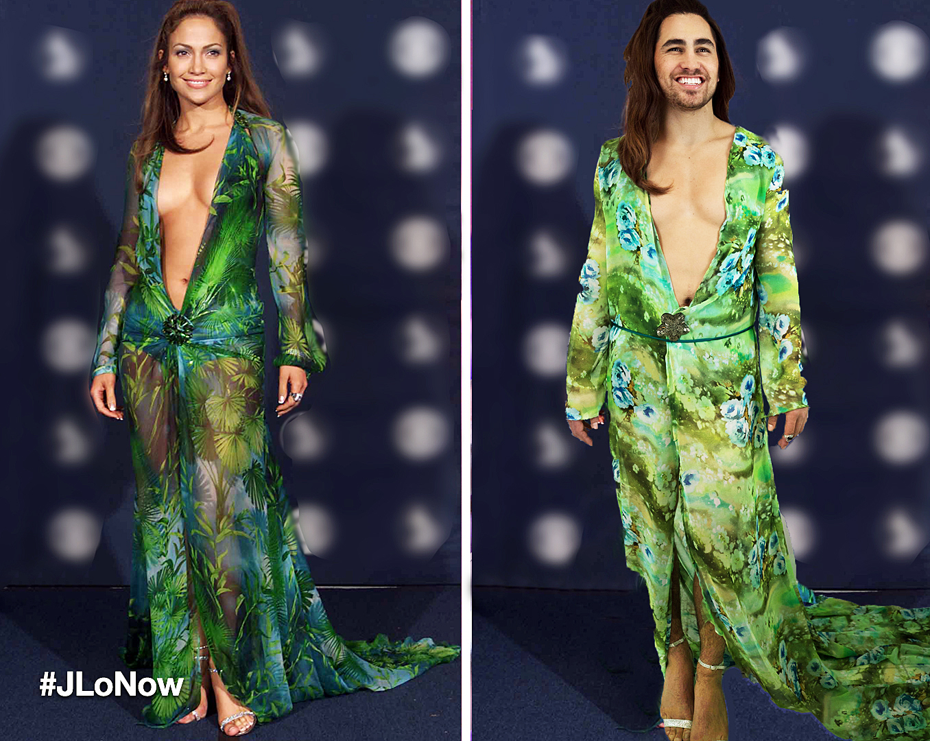 green prom dress couple Moss Green Velvet Charmeuse Ankle Length Crafted Prom Dress main image 1