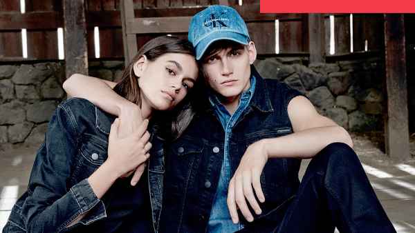 Kaia and Presley Gerber for Calvin Klein