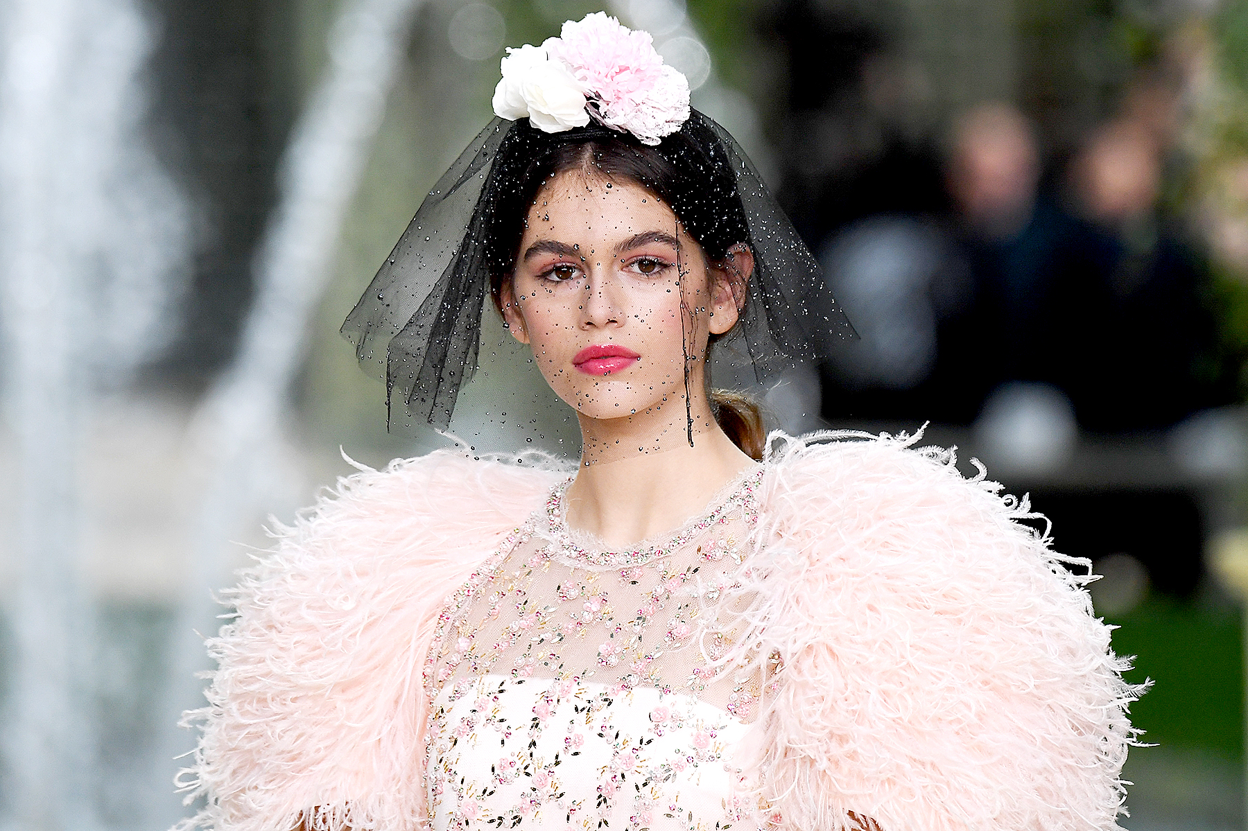Kaia Gerber Chanel Haute Couture 2018 Runway Hair and Makeup: Details