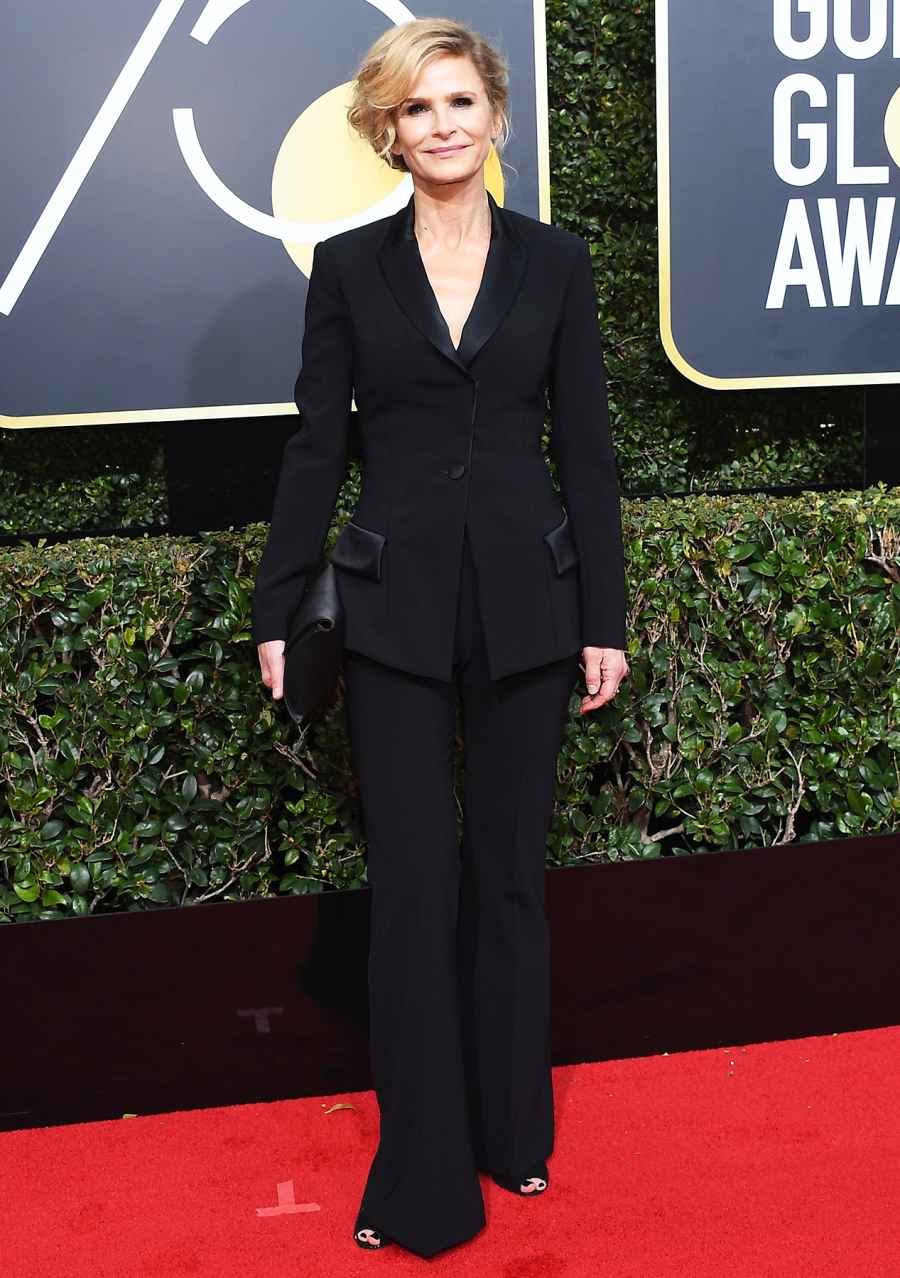 Kyra Sedgwick Stars Wearing Pants Golden Globes 2018