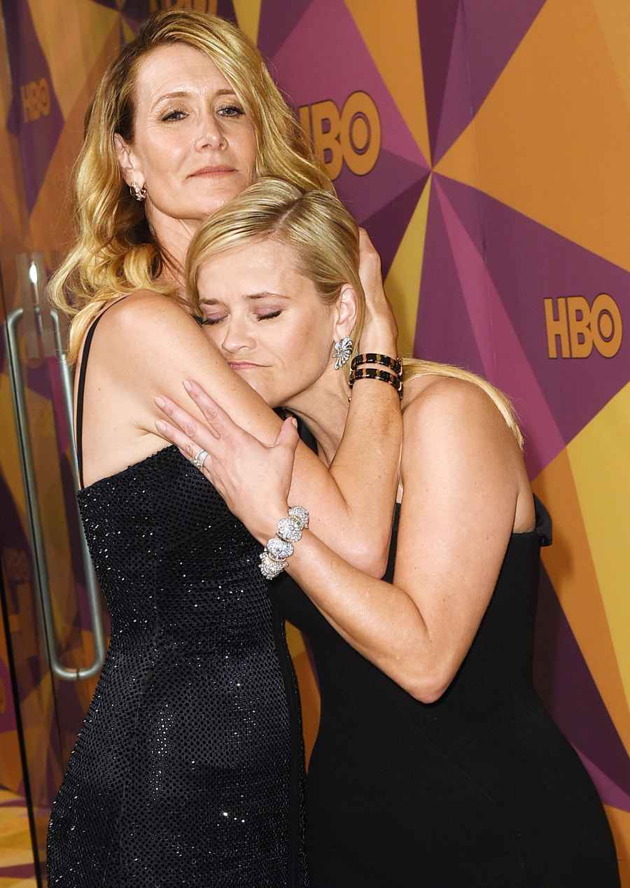 Laura Dern Reese Witherspoon HBO's Official 2018 Golden Globe Awards After Party