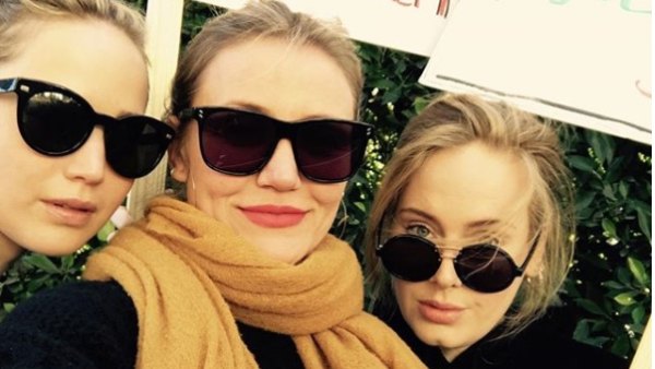 Jennifer Lawrence, Cameron Diaz and Adele