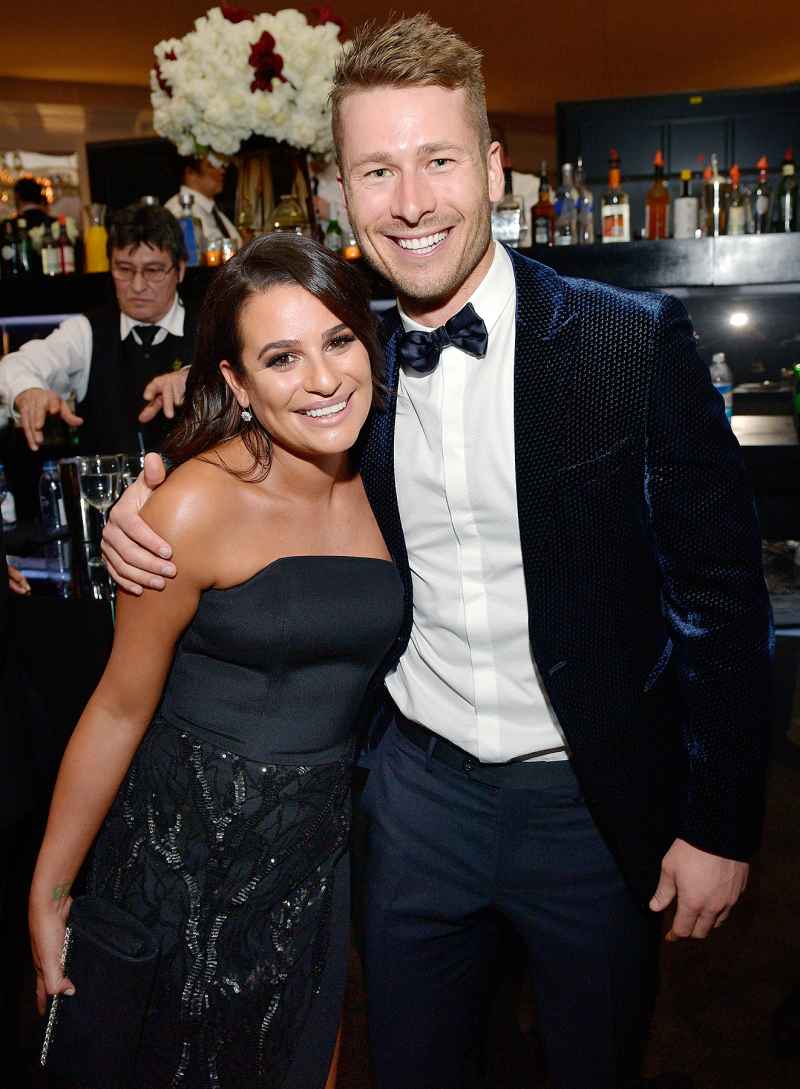Lea Michele Glen Powell 2018 InStyle and Warner Bros. 75th Annual Golden Globe Awards Post-Party