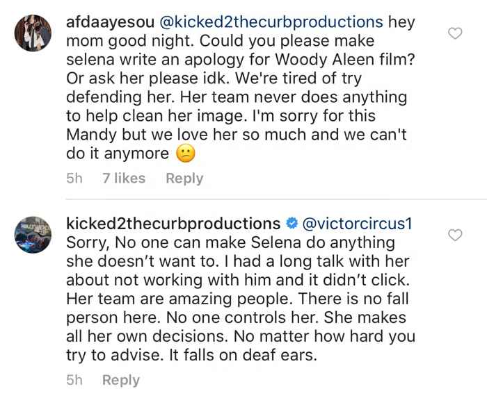 Mandy Teefey and Selena Gomez Instagram