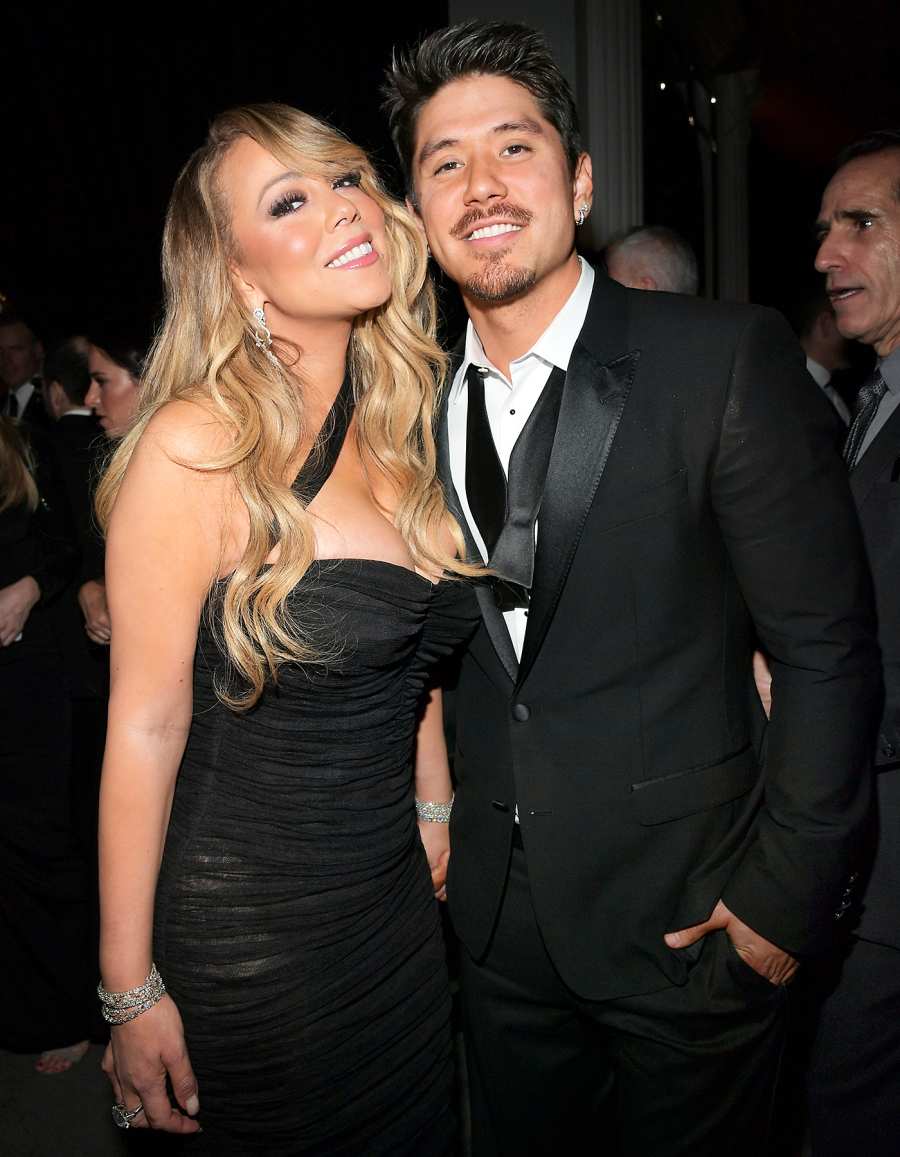 Mariah Carey Bryan Tanaka 2018 InStyle and Warner Bros. 75th Annual Golden Globe Awards Post-Party