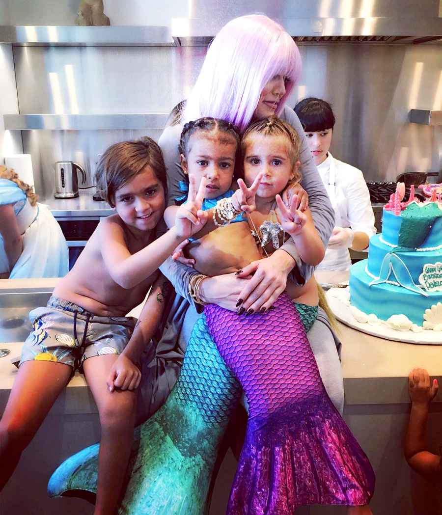 Khloe Kardashian, Mason, North and Penelope