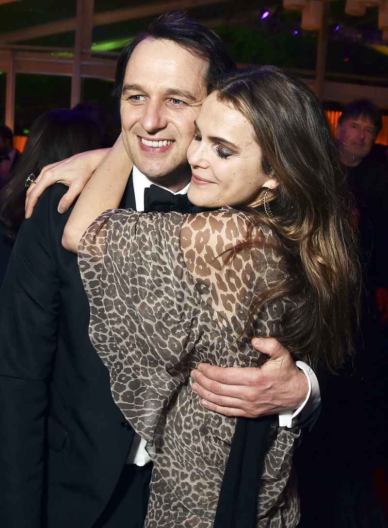 Matthew Rhys and Keri Russell Golden Globes Afterparty 2017 PDA