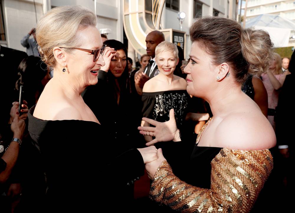 Meryl Streep Kelly Clarkson Golden Globes 2018