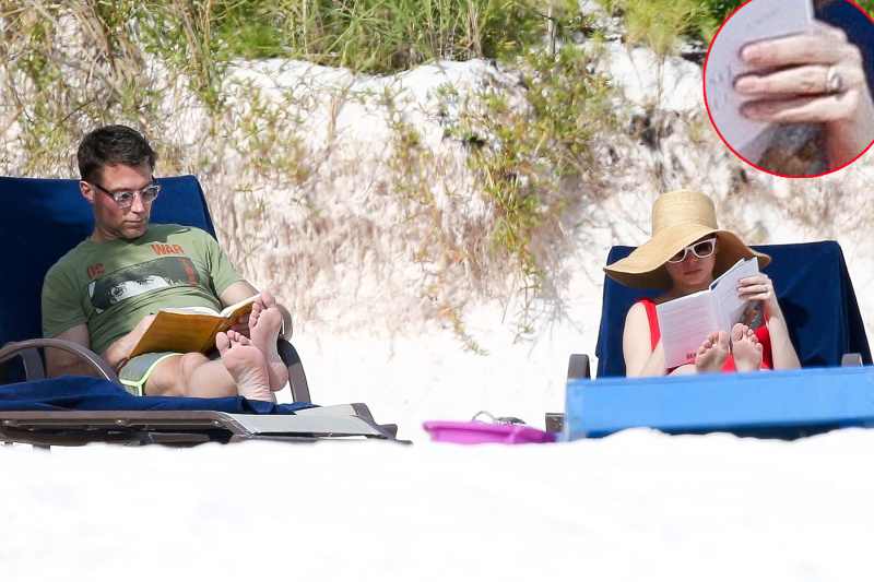 Michelle Williams Andrew Youmans Bahamas beach ring