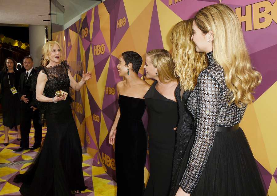 Nicole Kidman Zoe Kravitz Reese Witherspoon Laura Dern Shailene Woodley HBO's Official Golden Globe Awards After Party 2018