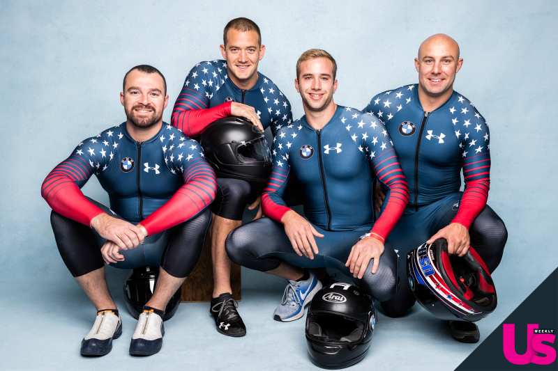 US 2018 Winter Olympics Calros Valdes, Justin Olsen, Evan Weinstock, Nick Cunningham