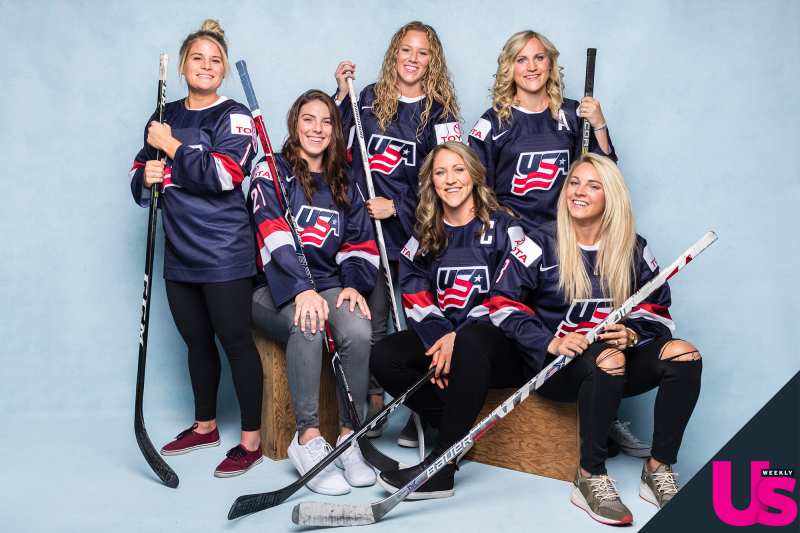 US 2018 Winter Olympics Brianna Decker, Hillary Knight Alex Rigsby, Meghan Duggan, Moniue Lamoureux-Morando, Amanda Kessel