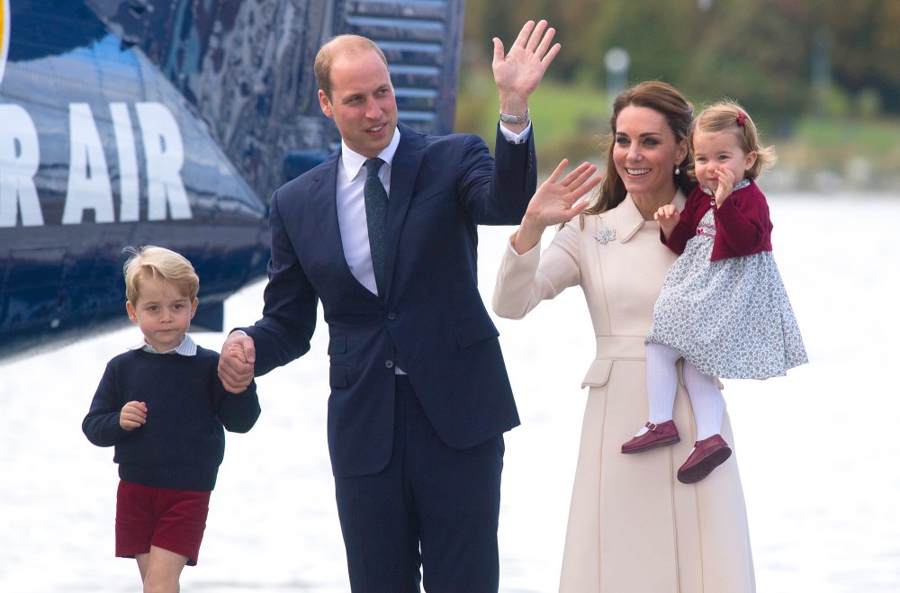 Prince George, Prince William, Duchess Kate and Princess Charlotte