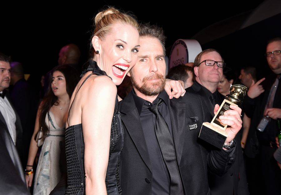 Sam Rockwell Leslie Bibb Hulu's 2018 Golden Globes After Party 2018