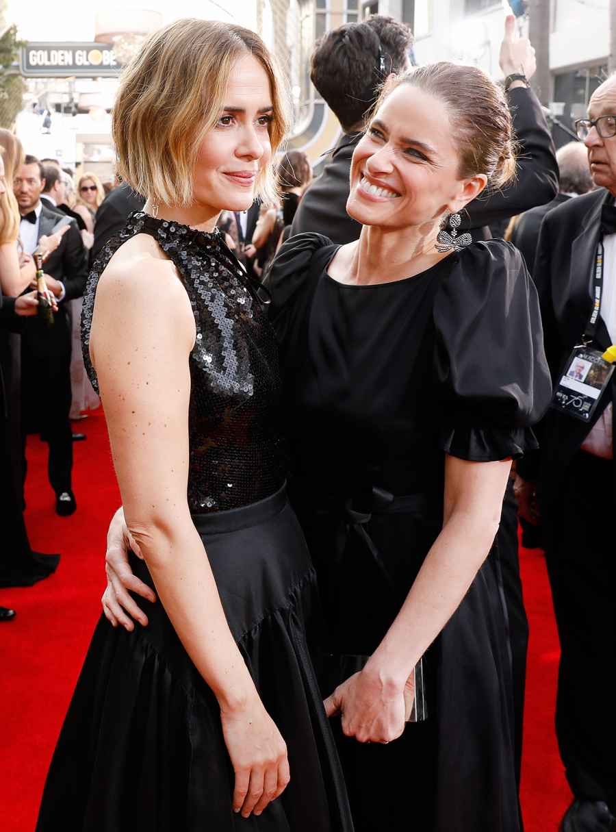 Sarah Paulson Amanda Peet Golden Globes 2018