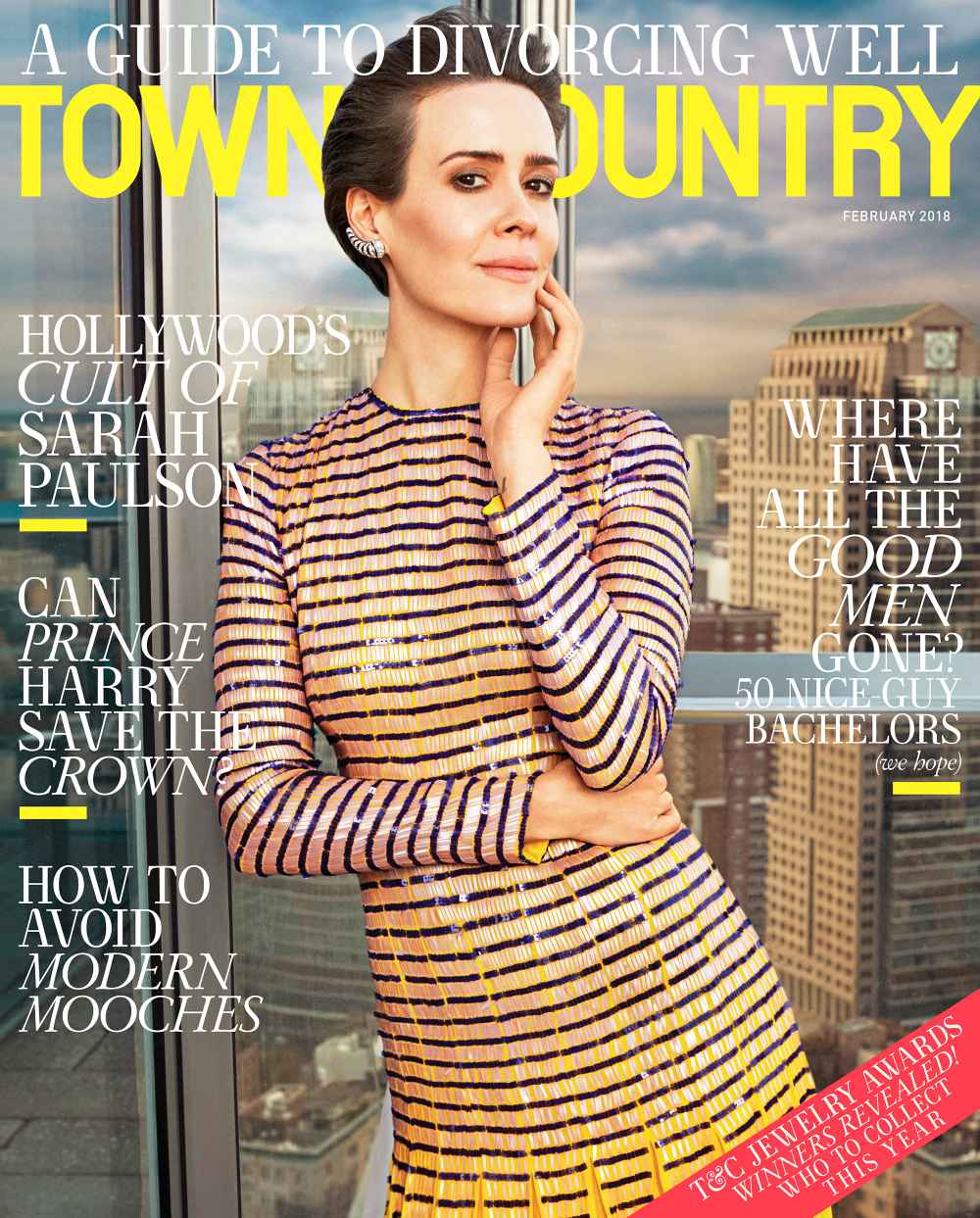 Sarah Paulson Town & Country Magazine Cover