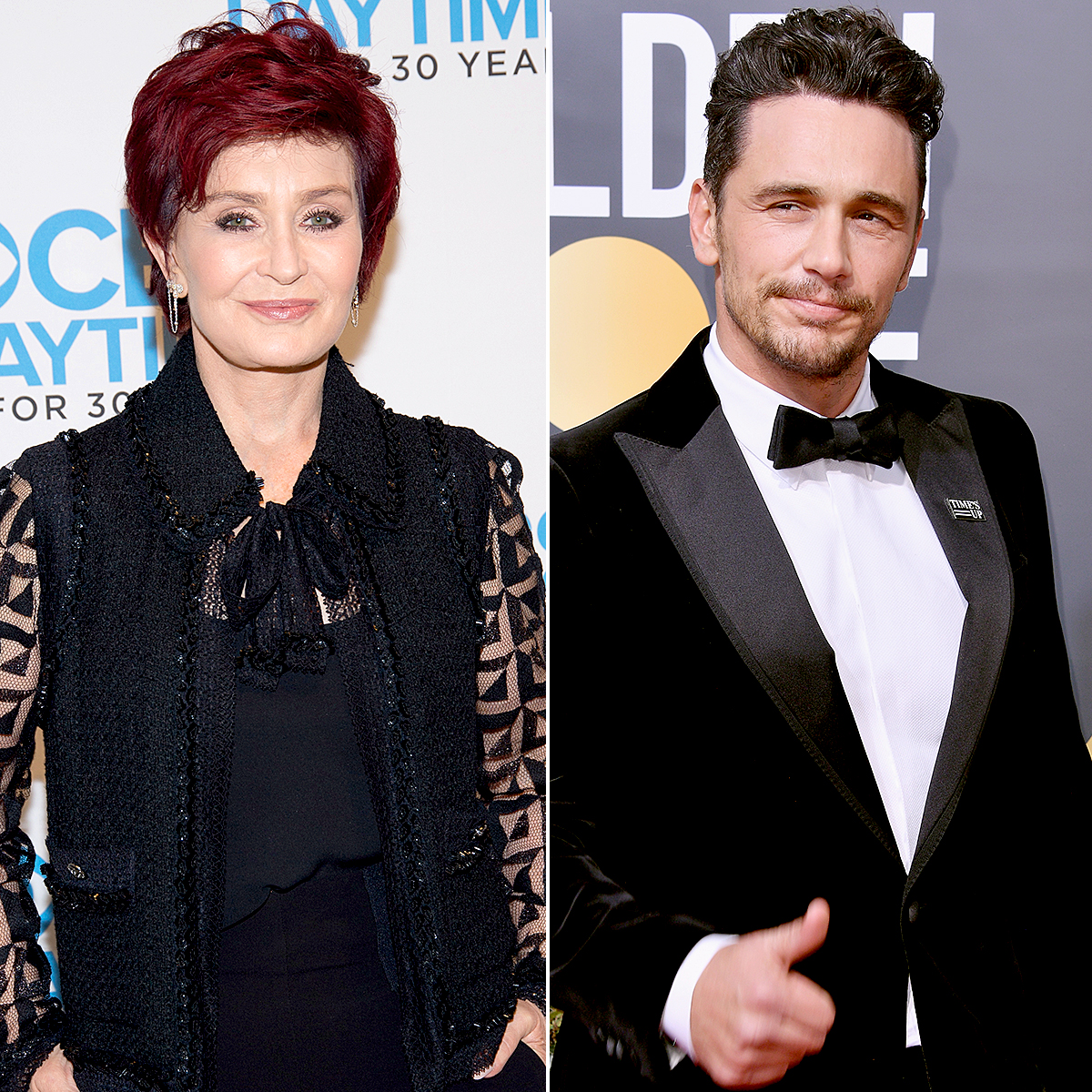 Sharon Osbourne and James Franco