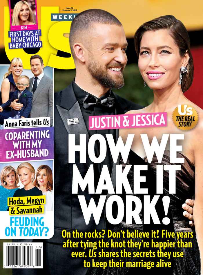 Us Weekly Justin Timberlake Jessica Biel cover