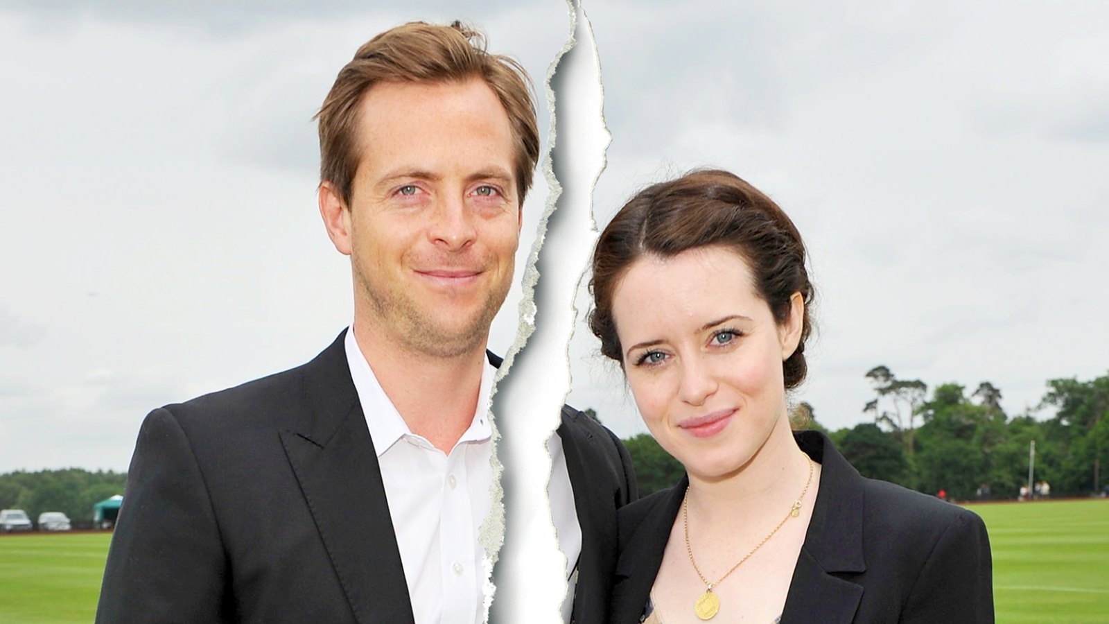 Stephen Campbell and Claire Foy attends the Cartier Queen's Cup Polo Day 2013 at Guards Polo Club in Egham, England.