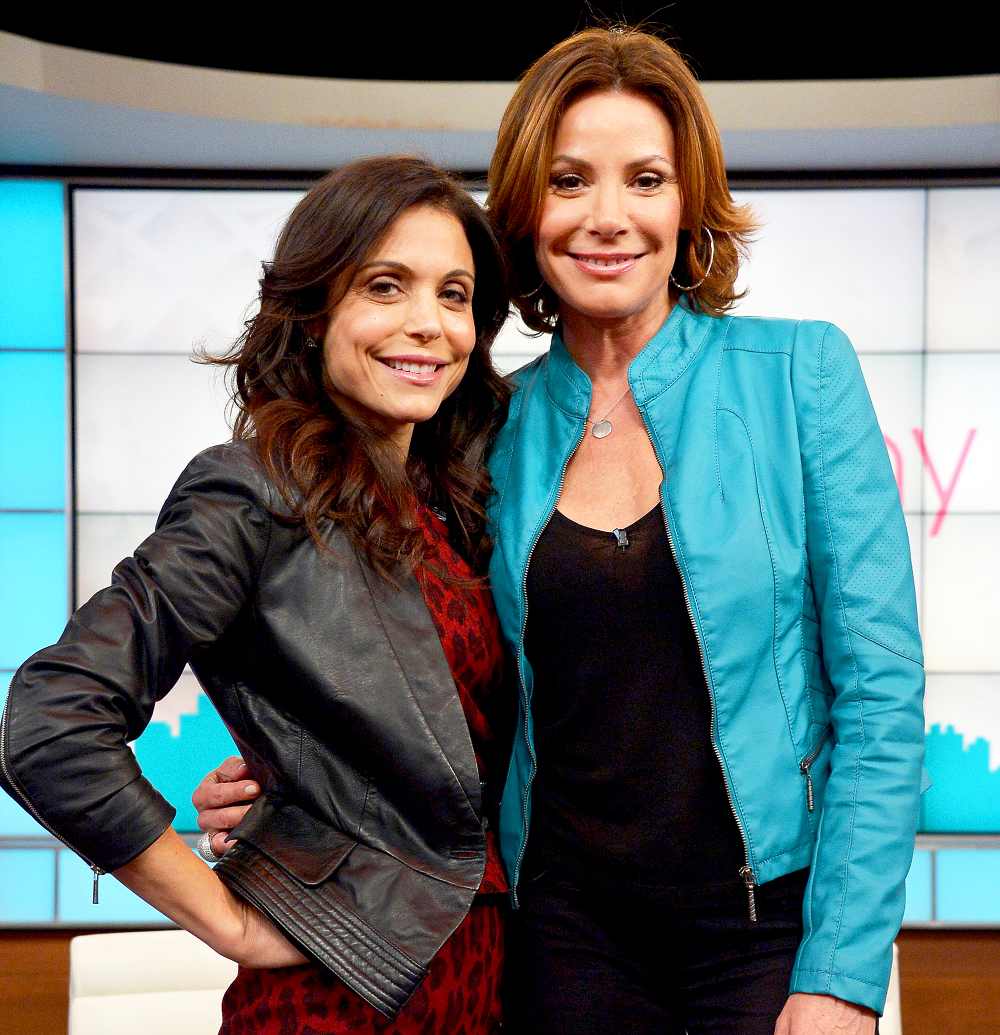 Bethenny Frankel and Luann de Lesseps at the CBS Broadcast Center in New York City.
