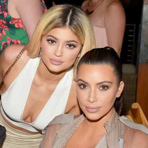 Kim Kardashian and Kylie Jenner host a dinner and preview of their new apps 2015 launching at Nobu Malibu in Malibu, California.