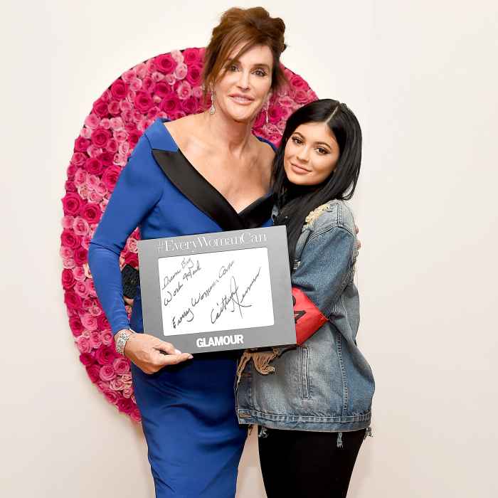Caitlyn Jenner and Kylie Jenner attend the 2015 Glamour Women of the Year Awards at Carnegie Hall in New York City.