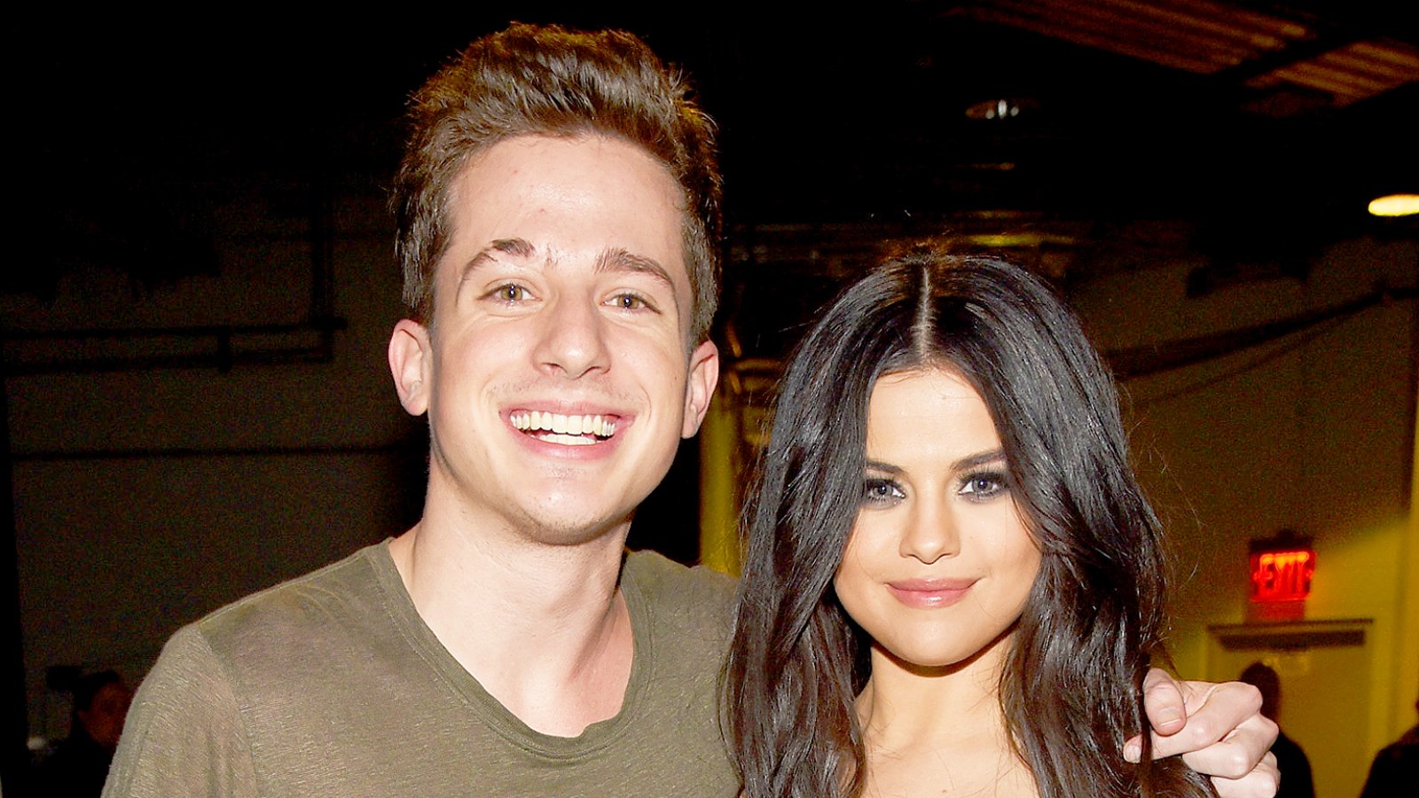 Charlie Puth and Selena Gomez attend Z100's Jingle Ball 2015 at Madison Square Garden in New York City.