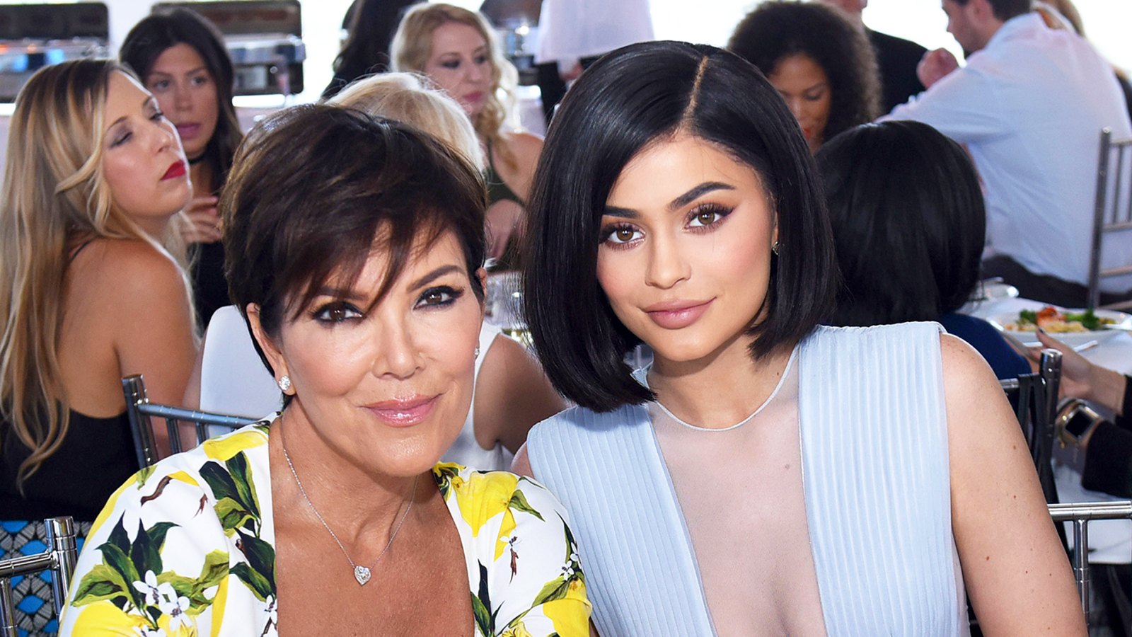 Kris Jenner and Kylie Jenner attend 2016 SinfulColors in Los Angeles, California.