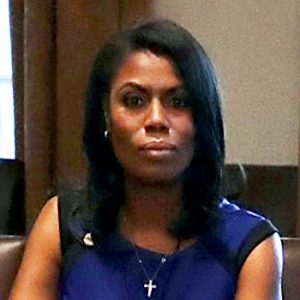 Omarosa Manigault, Mike Pence and Donald Trump during a meeting with the Congressional Black Caucus Executive Committee in the Cabinet Room at the White House March 22, 2017 in Washington, DC.