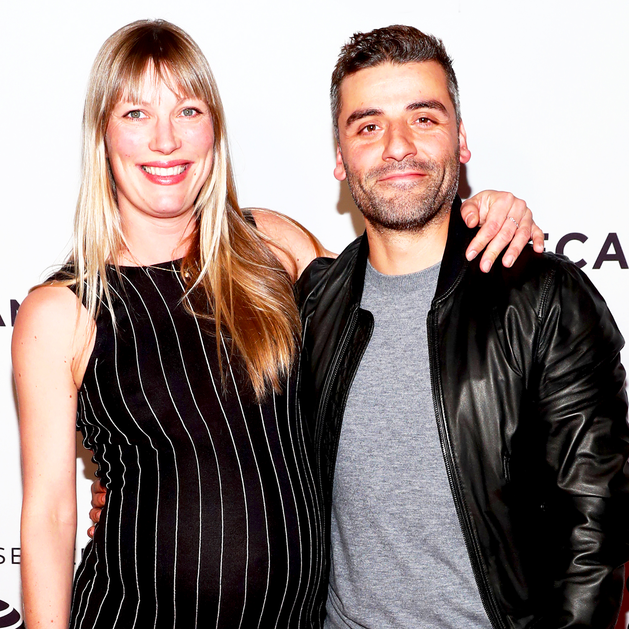 Oscar Isaac and Elvira Lind attend the "Bobbi Jene" Premiere during 2017 Tribeca Film Festival at Cinepolis Chelsea in New York City.