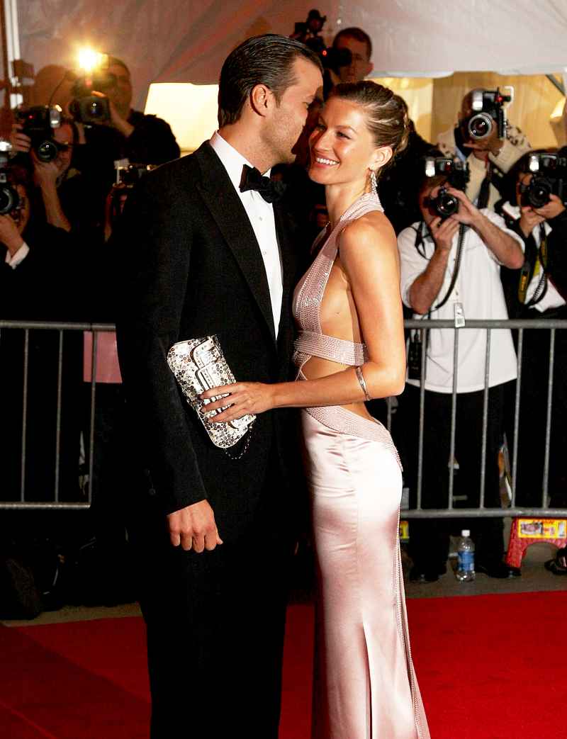 Tom Brady and Gisele Bundchen arrive at the Metropolitan Museum of Art Costume Institute Gala, Superheroes: Fashion and Fantasy, held at the Metropolitan Museum of Art on May 5, 2008 in New York City.