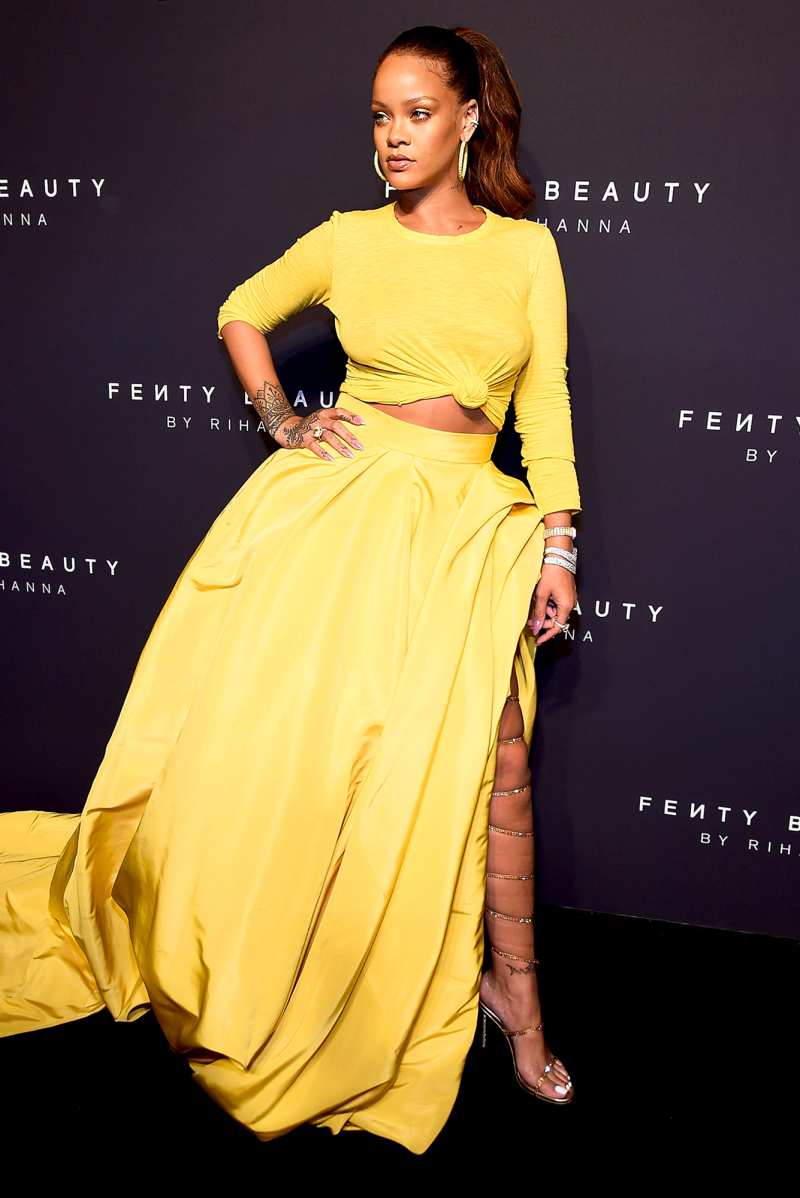 Rihanna celebrates the launch of Fenty Beauty at Duggal Greenhouse on September 7, 2017 in the Brooklyn borough of New York City.