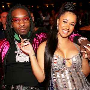 Offset and Cardi B attend the 2017 BET Hip Hop Awards in Miami Beach, Florida.