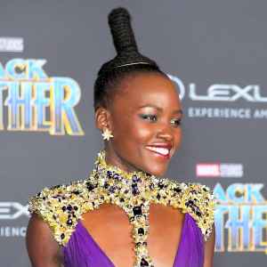 Lupita Nyong'o arrives for the World Premiere of Marvel Studios? Black Panther, presented by Lexus, at Dolby Theatre in Hollywood on January 29, 2018.