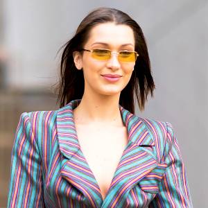 Bella Hadid seen in SoHo on February 12, 2018 in New York City.