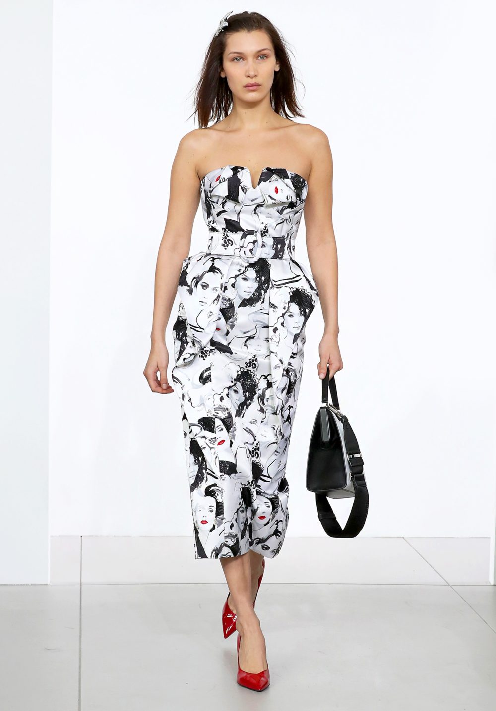 Bella Hadid walks the runway during the Michael Kors Collection Fall 2018 Runway Show at Vivian Beaumont Theatre at Lincoln Center in New York City.