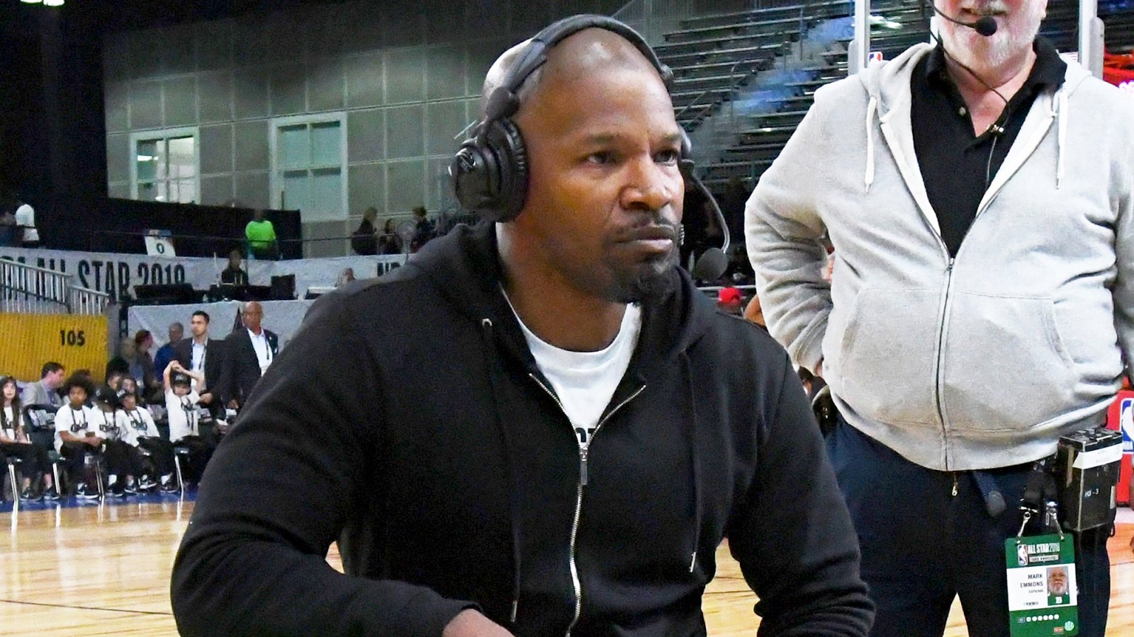 Jamie Foxx during the 2018 NBA All-Star Game Celebrity Game at Los Angeles Convention Center on February 16, 2018 in Los Angeles, California.