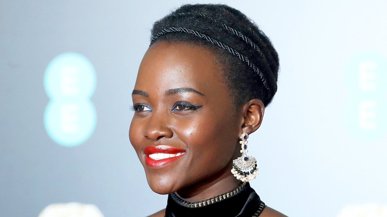 Lupita Nyong'o attends the EE British Academy Film Awards held at Royal Albert Hall on February 18, 2018 in London, England.