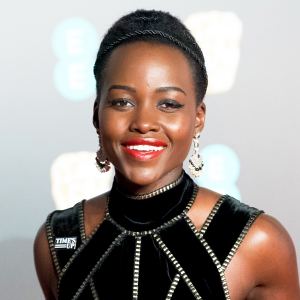 Lupita Nyong'o attends the EE British Academy Film Awards held at Royal Albert Hall on February 18, 2018 in London, England.
