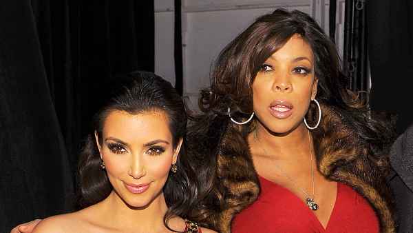 Kim Kardashian and Wendy Williams during The Heart Truth Red Dress Collection Fall 2010 during Mercedes-Benz Fashion Week at Bryant Park in New York City.