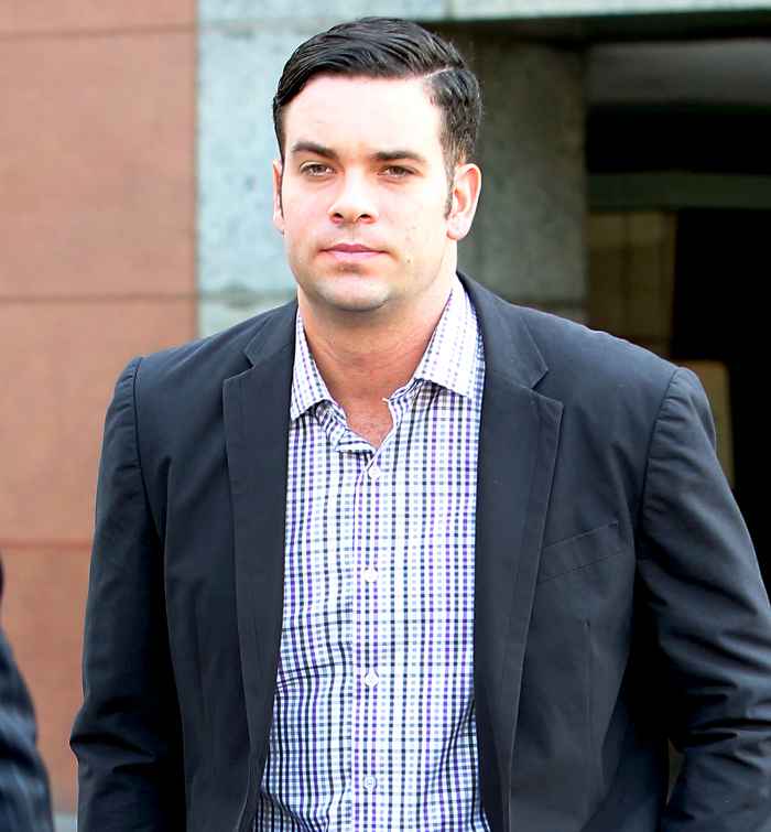 Mark Salling arrives for a court appearance at the Los Angeles courthouse on June 27, 2016.