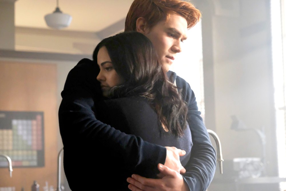 KJ Apa as Archie and Camila Mendes as Veronica on Riverdale