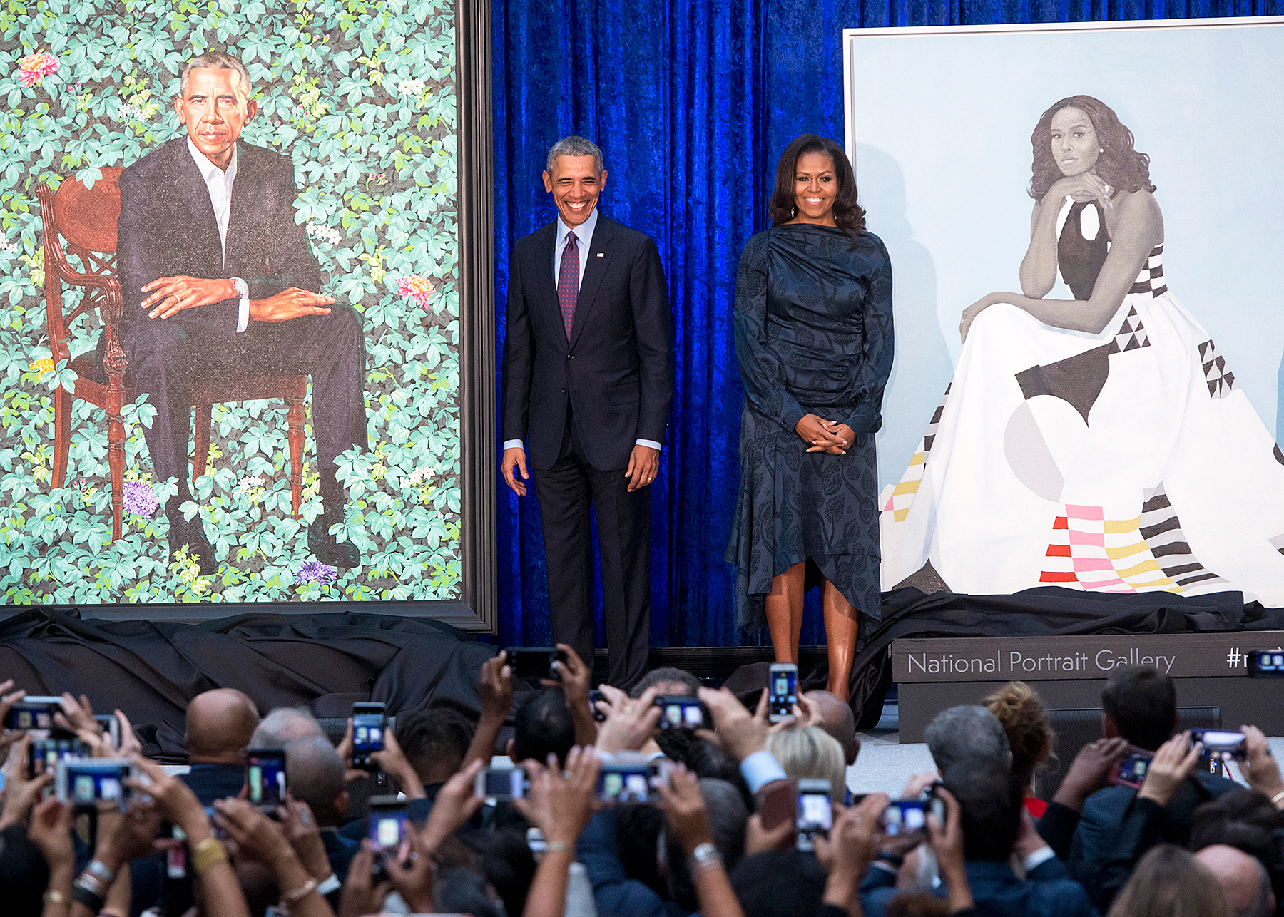 Obamas Unveil Official Portraits at Smithsonian National Portrait Gallery