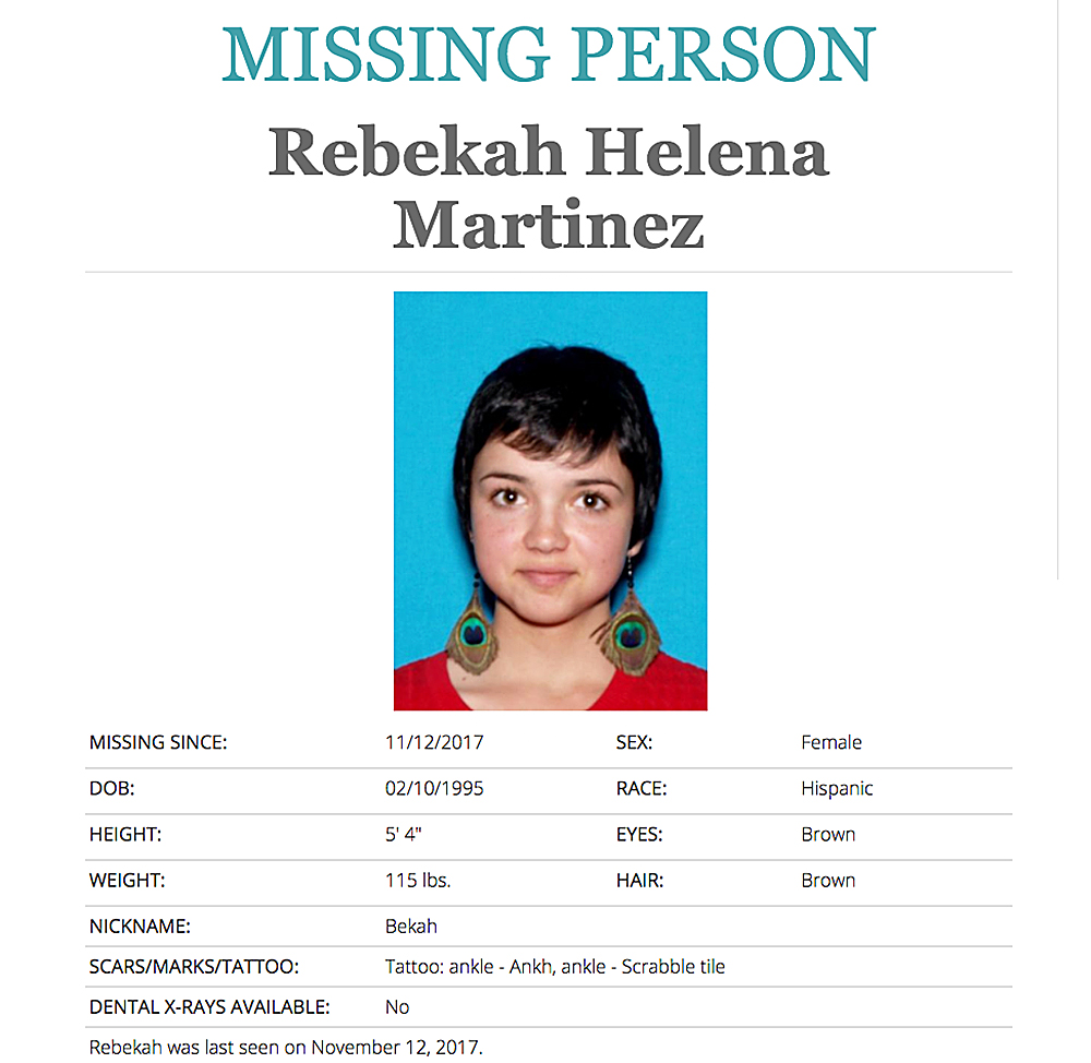 Bekah Martinez Missing Person