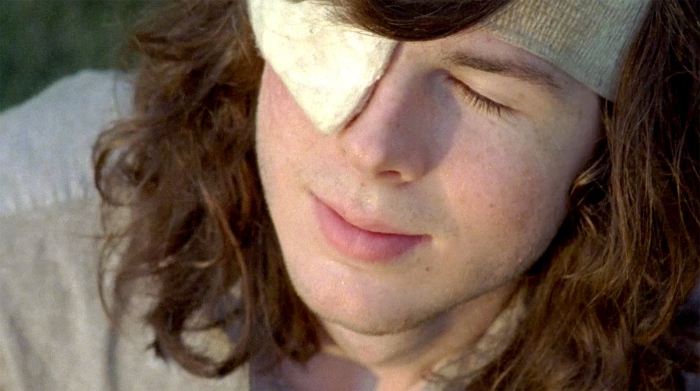 Carl on The Walking Dead