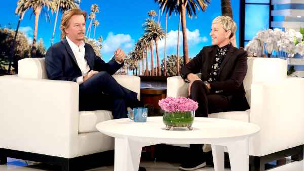 David Spade and Ellen DeGeneres
